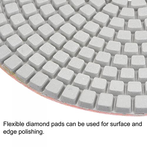 Image of uxcell Diamond Polishing Pad 5-Inch 800 Grits Wet /Dry Grinding for Stone Concrete Marble Countertop Floor 2pcs