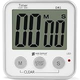 San Jamar TMDGXL Extra Large Display Digital Timer, White