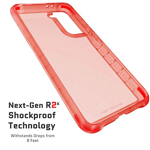 Image of Ghostek Covert Pink Galaxy S21 Case for Women Clear Protective Phone Cover Durable Silicone Shockproof Protection Wireless Charging Compatible Designed for 2021 Samsung S21 5G (6.2inch) (Pink)