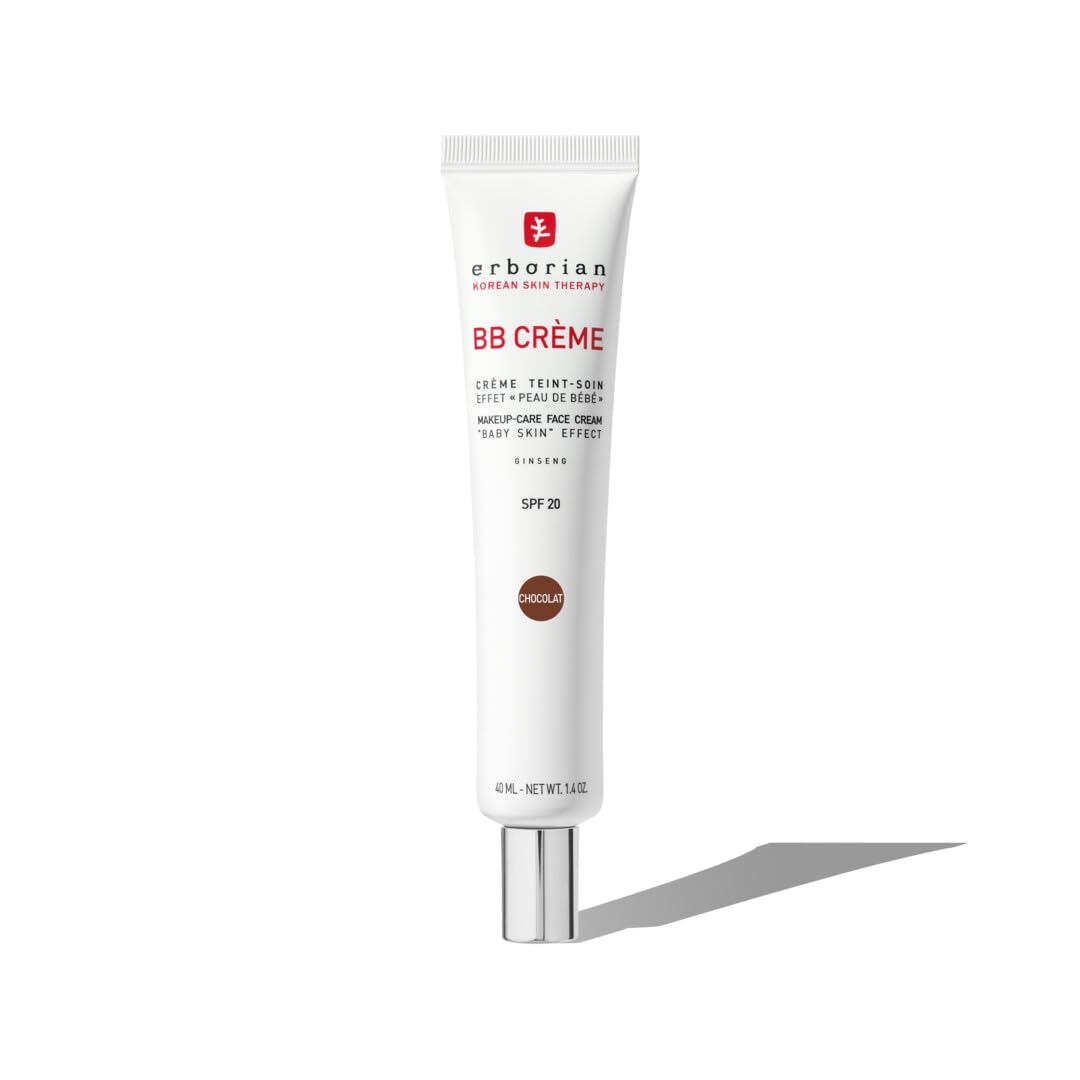 Erborian - BB Cream With Ginseng - Complexion Cream - "Baby Skin" Effect - Korean Cosmetic Treatment 5 -In -1 For SPF 20 - Chocolat 40 ml