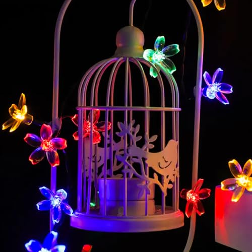 Keretuby J-YHD-USB-BW Plug In Decorative Fairy Pastel Flower String Light For Indoor Bedroom, Usb Powered 33Ft 100 Led Cherry Blossom Tree Wall Garland Hanging Christmas Decor thumb #2