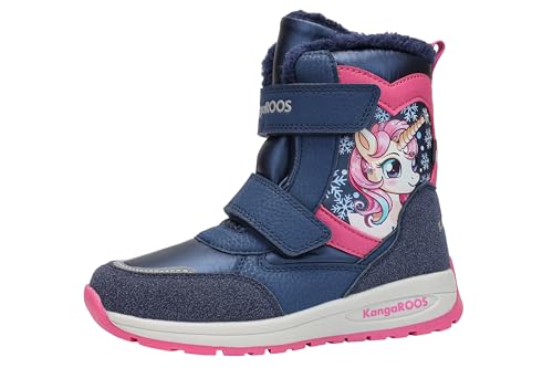 Botas para nieve niñas KangaROOS K-PE Calum con forro interior térmico y cierre rápido