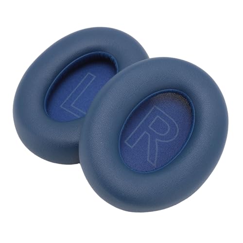 Earpads for Soundcore Life Q20 Q20 BT Headphone, Protein Leather Sponge Noise Isolation Replacement Ear Cushions (Blue)