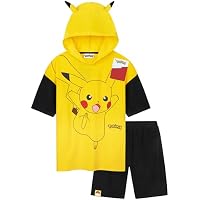 Pokémon Conjunto Verano Niño de Camiseta Toalla con Capucha Niño