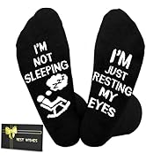 Dealswin Birthday Gifts for Dad Fathers Day Gift for Men Husband Grandpa, I'm Not Sleeping I'm Ju...