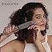 Rozamor 2-in-1 Titanium Ionic Flat Iron,Professional Hair Straightener & Curler, Fast Heating, Dual Voltage, Pink, for All Hair Types