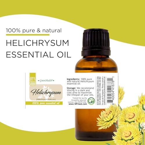 Helichrysum Essential Oil – 2 fl oz – 100% Pure, Natural, Undiluted – Aromatherapy Oil - GreenHealth - Image 6