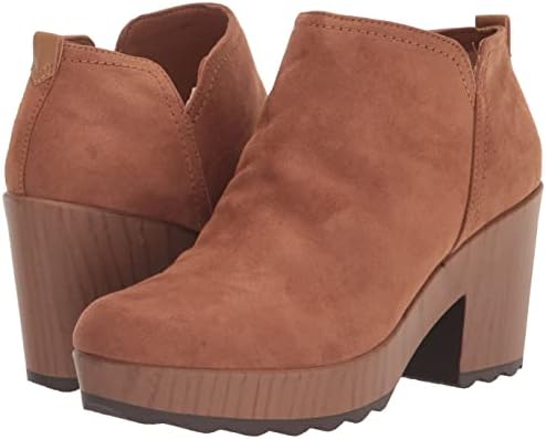 Dr. Scholl's Womens Wishlist Block Heel Bootie Chipmunk Brown Fabric 9.5 M | Image 6