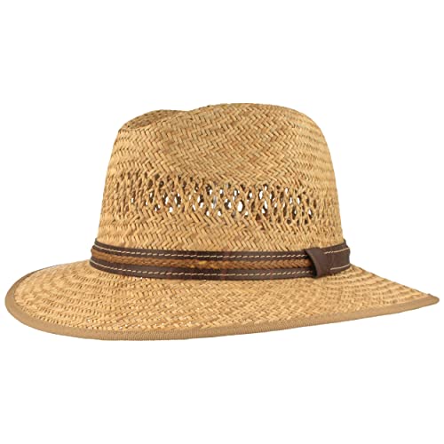 Chapeau de soleil en paille Bogart tissé main pour hommes et femmes