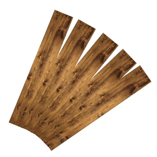 Lames de sol autocollantes PVC iplusmile imitation parquet lot de 5 pièces amovibles