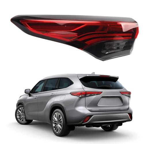Dasbecan Left Drive Side Tail Light Assembly Rear Lamp Compatible with 2020 2021 2022 2023 Toyota Highlander