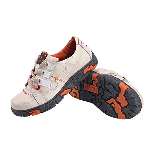 TMA EYES Women's Slip On Genuine Leather Sneakers,Anti Slip and wear-Resistant, Casual Everyday Shoes3