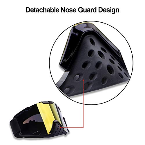 4-Fq Motocross Goggles Dirt Bike Goggles Adult Pu Resin Motorcycle Goggles Windproof Atv Goggles Dustproof Crg Sports Riding Goggles Scratch Resistant Racing Goggles Ski Goggles #TOP2