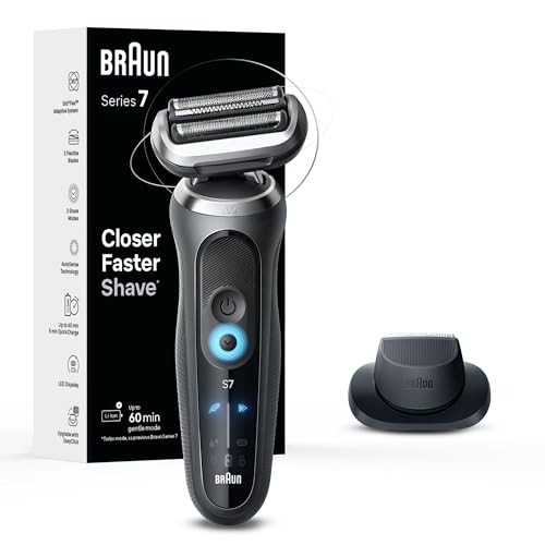 Braun Electric Shaver for Men, Series 7 7120s, Wet &