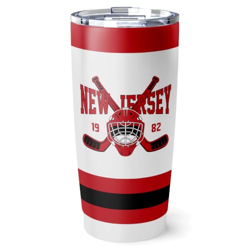 Image of ANTKING New Jersey Tumbler 20oz Custom Name Number Travel Mug Gifts | Stainless Steel Insulated Coffee Cup for Men Women