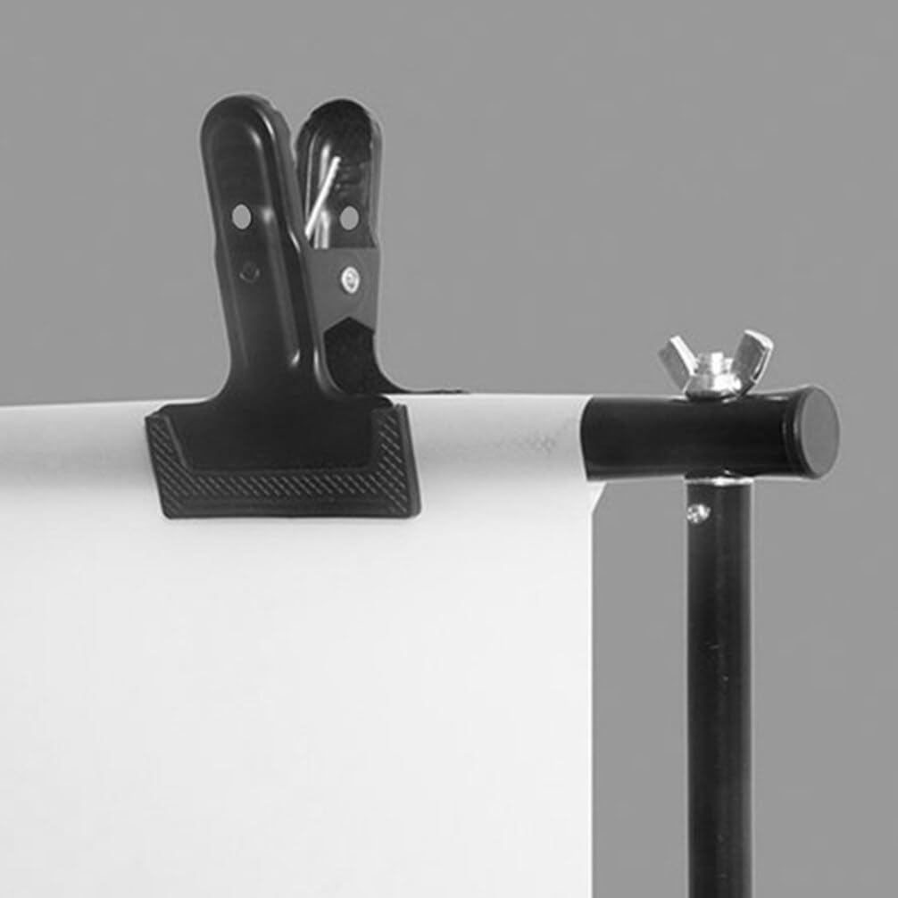 Housoutil Backdrop Clips, 4pcs Heavy Duty Spring Clamps Muslin Photography Clamps Cold Rolled Steel Clips Background Fixing Clamps for Backdrop Stand, Photo Studio