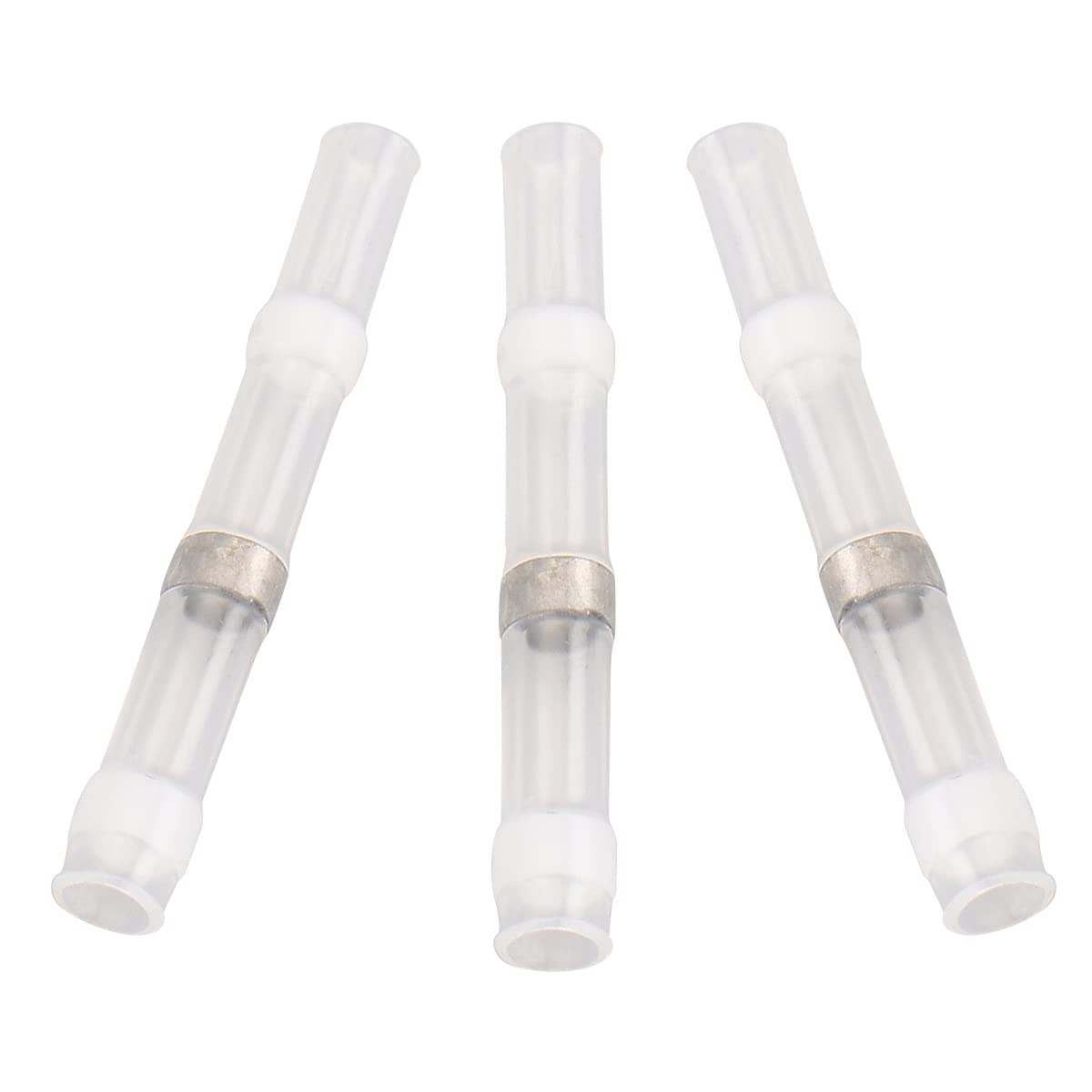 Baomain Connettori per saldare 26-24 AWG, connettori termorestringenti bianchi, impermeabili, isolati, terminali elettrici isolati, SST-11, confezione da 100