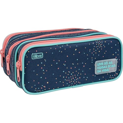 Estojo Triplo Grande Académie Dots TILIBRA