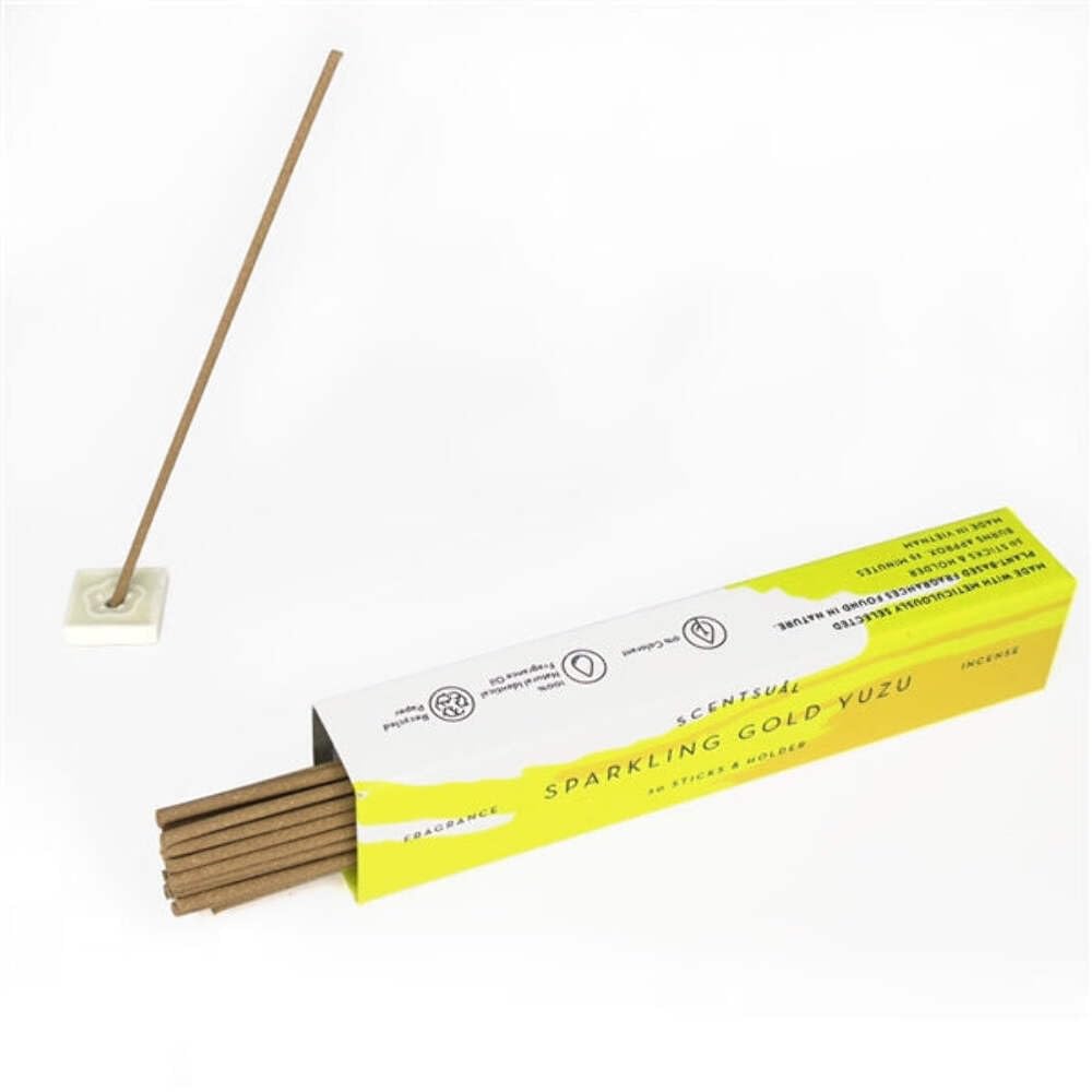 インセンス Amazon.com: SCENTSUAL Incense - Sparkling Gold Yuzu 30 Sticks by