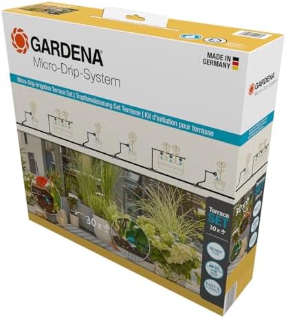 Gardena 13400-20 Micro-Drip System LG1094 - Water-Saving, For 30 Plants, Easy Setup