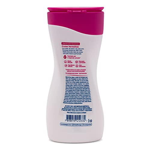 Hidratante Desodorante Frutas Vermelhas, Monange, Branco, 200 Ml