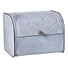 Rustic Metal Bread Box in Weathered Zinc Vintage Farmhouse Kitchen Bread Bin