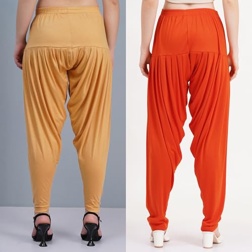 Image of Buy That Trendz Patiala Salwar for Women Relaxed Fit Viscose Patiyala Salwar Harem Bottom Pants