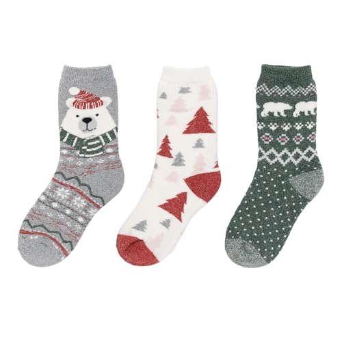 Image of Cuddl Duds Ladies Super Soft Warm Comfortable Multipack Gift Lounge Socks