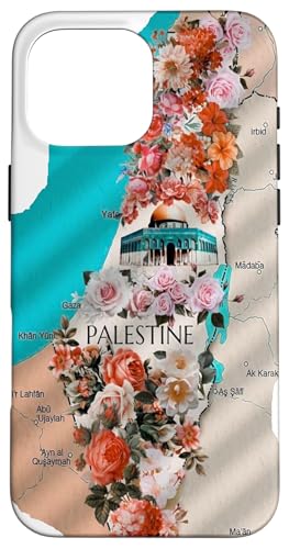 Palestine Cities Map Case for iPhone 16 Pro Max