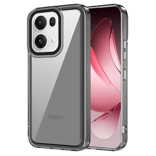 Image of Zapcase Back Case Cover for Oppo Reno 13 Pro 5G | Compatible for Oppo Reno 13 Pro Back Cover | Case Cover with Camera Protection | (TPU + PC | Translucent Black)