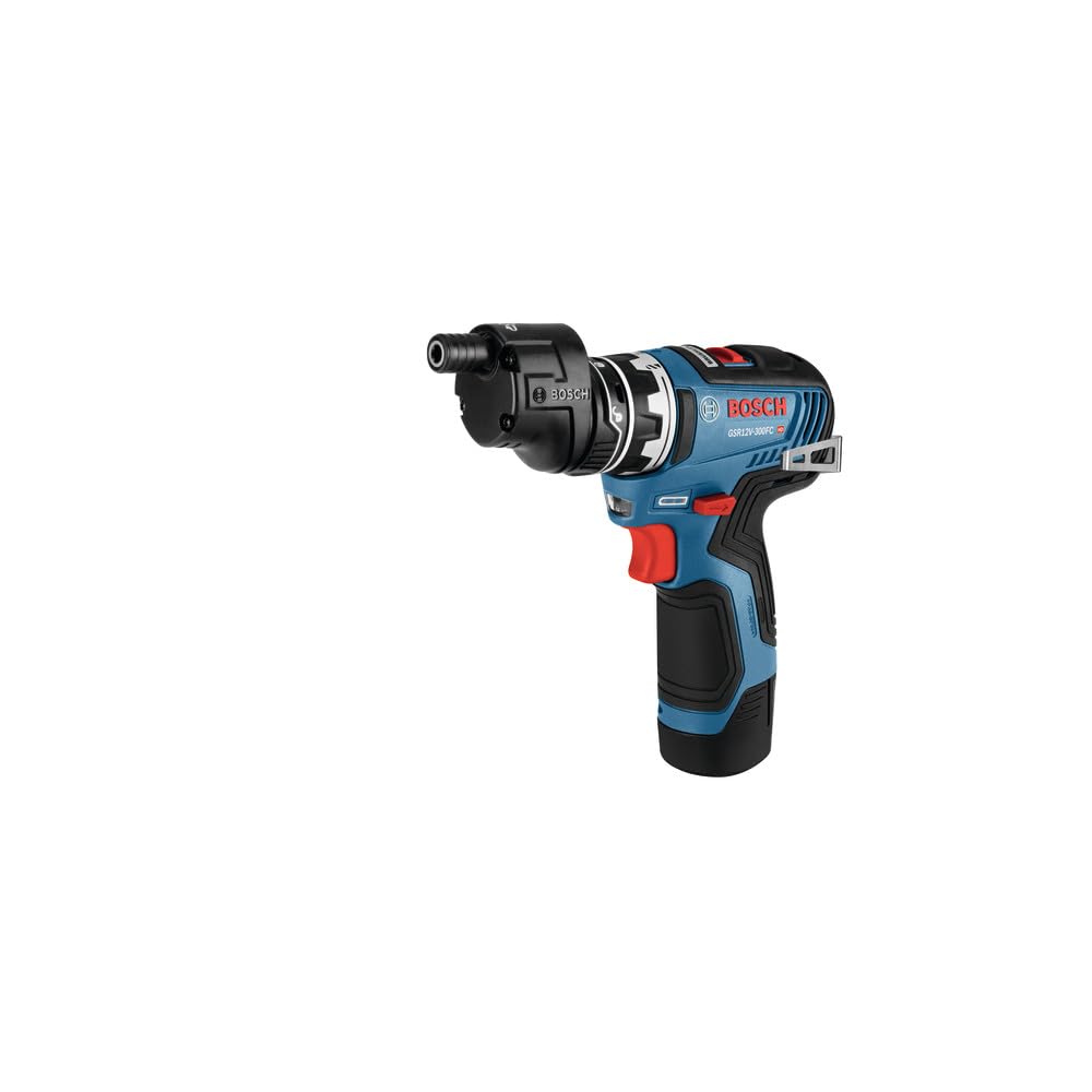 Bosch GSR12V-300FCB22 12V Max EC Brushless Flexiclick 5 en 1 Drill/Driver System with (2) 2.0 Ah Batteries