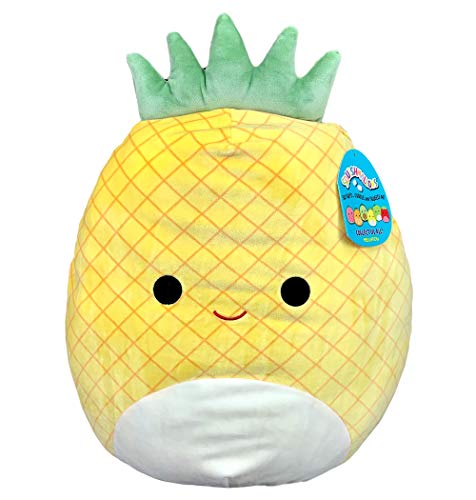 Squishmallow 16in, Maui The Pineapple, Stuffed Animal, Super Pillow Soft Plush Toy, Yellow