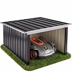 Gardebruk – GARDEBRUK® Mähroboter Garage Pultdach Metall 89x90x54cm Wett