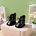 Vaguelly Doll Boots High Top Boots Dolls Shoes Doll Snow Miniature Clothing Accessory Mini Shoes Model 18-inch Black