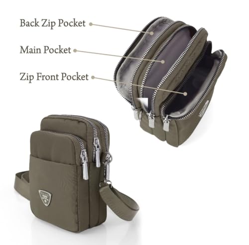 Image of J I Women's Small Cross-Body Phone Bag Stylish Mobile Cell Phone Holder Pocket Purse Wallet Sling Bag Mini Shoulder Bags