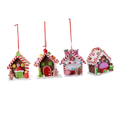 Cabilock 4pcs House Decor Festive Adornment for Christmas Party Decorations Aesthetic Ornament for Room Bedroom Office for Friends Family