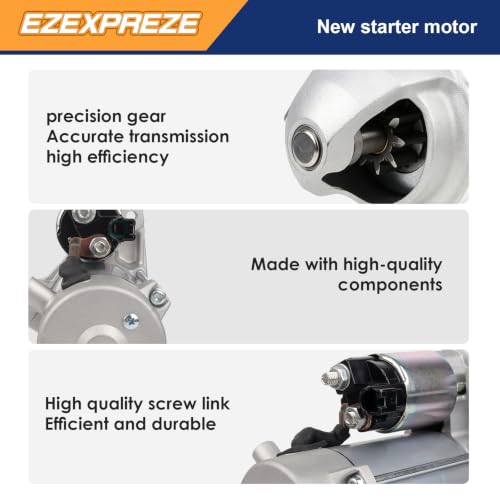 Image of Ezexpreze 19045N New Starter for Lexus LX570 2008-2011, Toyota Land Cruiser, 2008-2011 Sequoia, 2007-2011 Tundra, V8 5.7L,28100-0S010