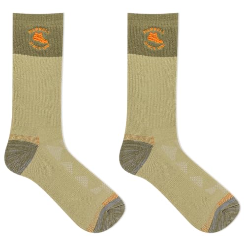Image of Merrell Men's and Women's MOAB Hiking Midweight Cushion Socks - Unisex Coolmax Moisture Management and Arch Support