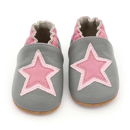 Baby Slippers First Walkers Low Cut Star Solid Cartoon Pattern Elastic Band Cute Infant Slippers3