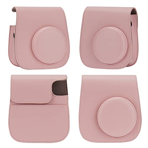 Camera Case Compatible With Fujifilm Instax Mini 11/ 9/ 8/ 8+ Instant Camera With Adjustable Strap And Pocket (Pink) #TOP5