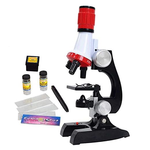 Little World Science Kits for Kids Beginner Microscope Kit with LED 100X 400X and 1200X Magnification Kids Educational Toy Birthday Halloween
