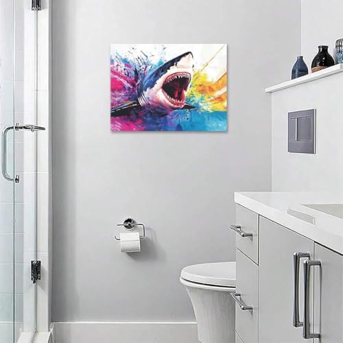 Affiche murale requin colorée pour transformer le design d'une chambre d'ado - 4