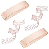 OSOLADY 4 Correas elásticas para Zapatillas de Ballet, Cintas de satén para Manualidades, Lazos Anchos para Zapatillas de Punta, Correas de Baile para presentaciones y prácticas.