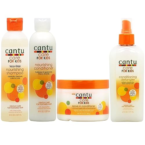 Image of Cantu Care for Kids Shampoo + Conditioner + Leave-in Conditioner + Detangler "Set"