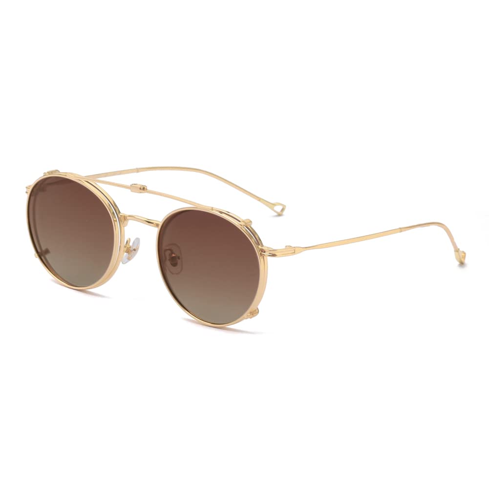 Flip-up Gläser mit polarisierten Sonnenbrillen Lens Clip auf Sonnenbrillen für Männer Frauen Grün Rosa Blau Multifunktionsrahmen