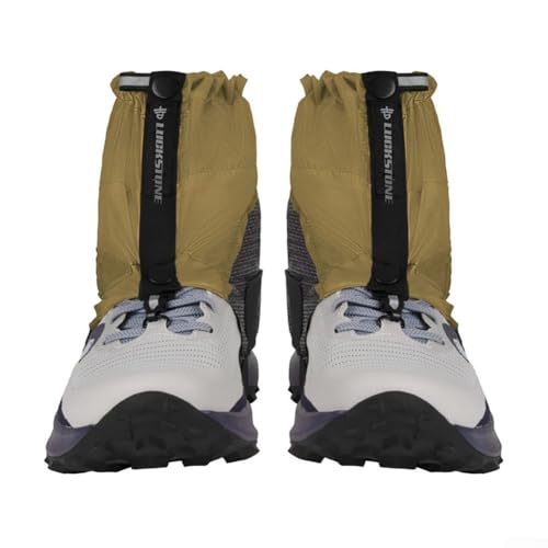 ZiStarlilife Trail Low Running Polainas Impermeable Senderismo Boot Cover con cordón Banda de goma antideslizante para correr Caminar Zapatos deportivos al aire libre Tamaño 38-45 (amarillo)