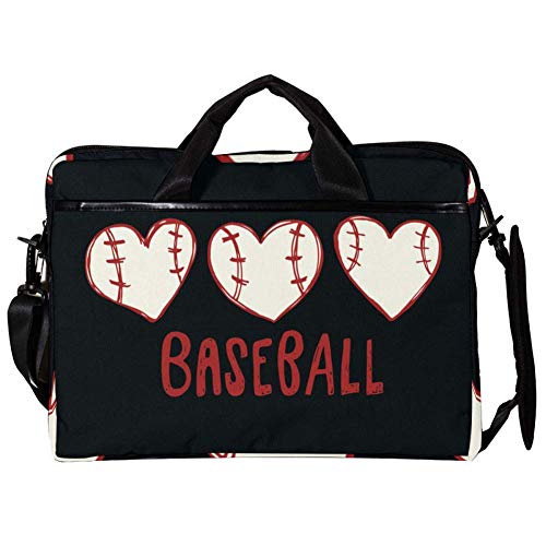 Maletín bandolera de béisbol para laptop de 13 y 14 pulgadas con diseño elegante multicolor