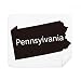 Pennsylvania USA Map Outline Cleaning Cloth Screen Cleaner 2pcs Suede Fabric