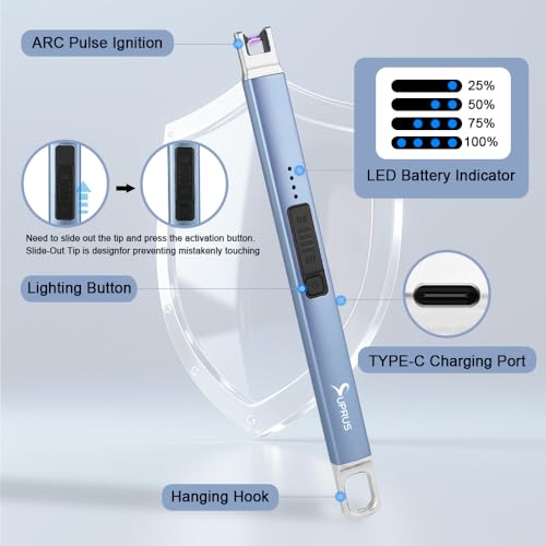 Encendedor eléctrico USB recargable SUPRUS miniatura 6
