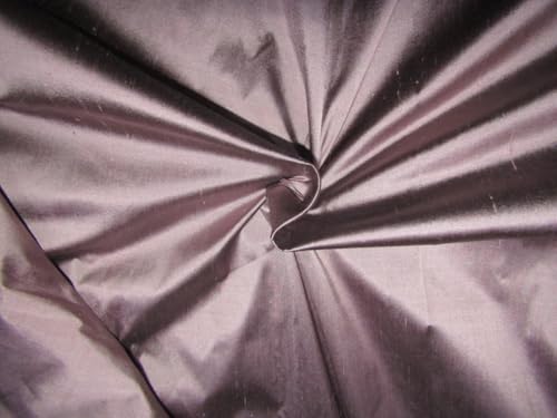 Tissu dupion pure soie rose noir 137 cm au mètre DUP212